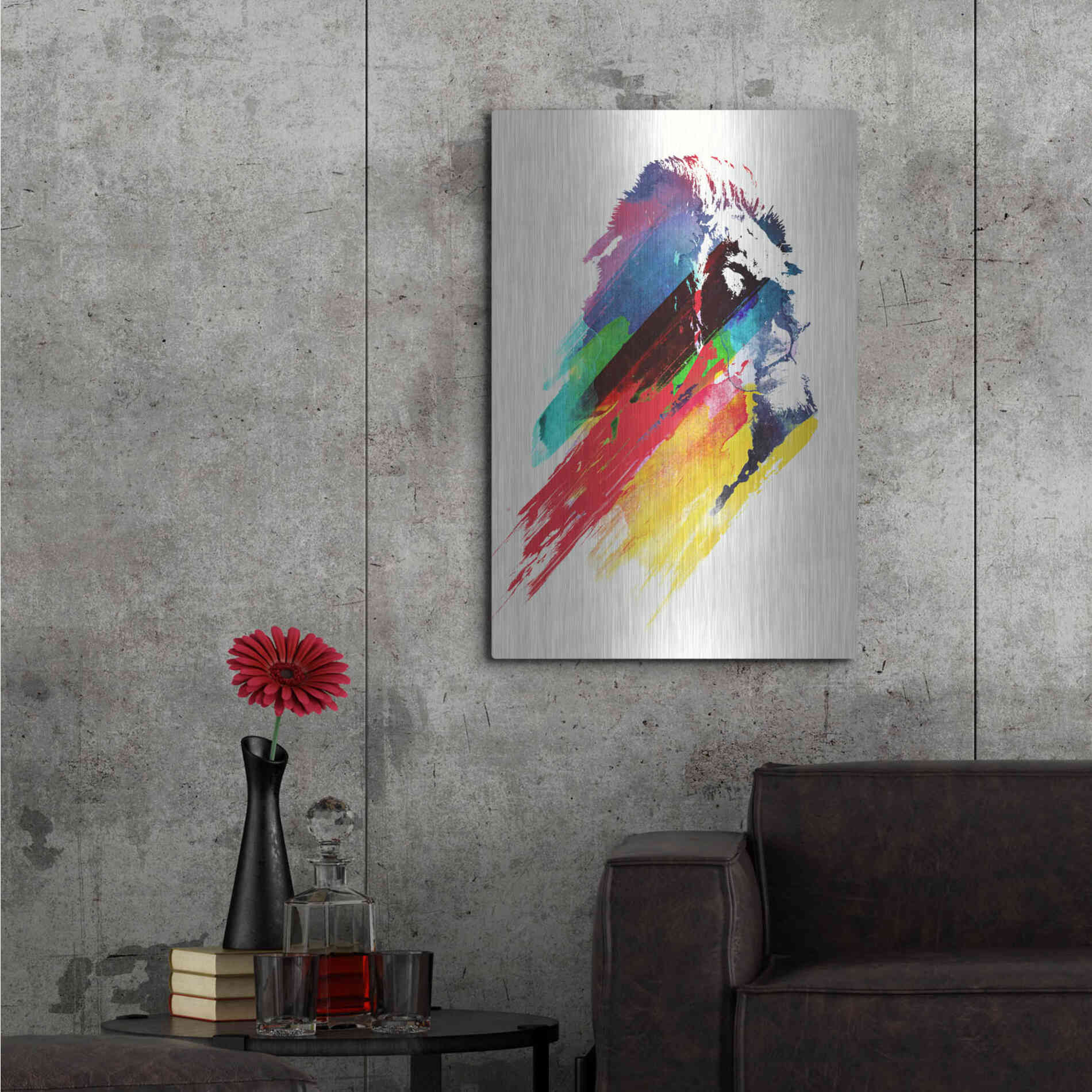 Luxe Metal Art 'Our Hero' by Robert Farkas, Metal Wall Art,24x36