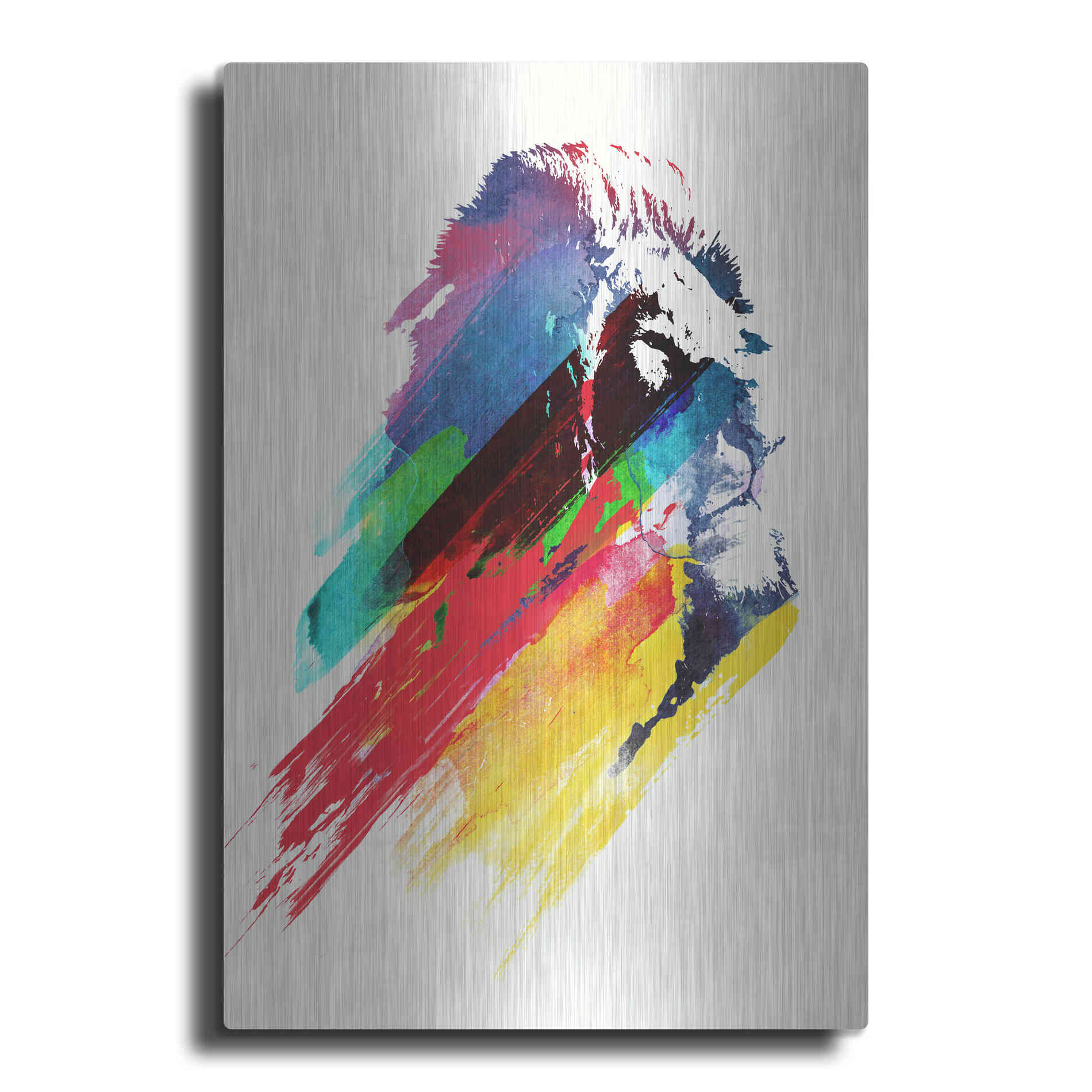 Luxe Metal Art 'Our Hero' by Robert Farkas, Metal Wall Art