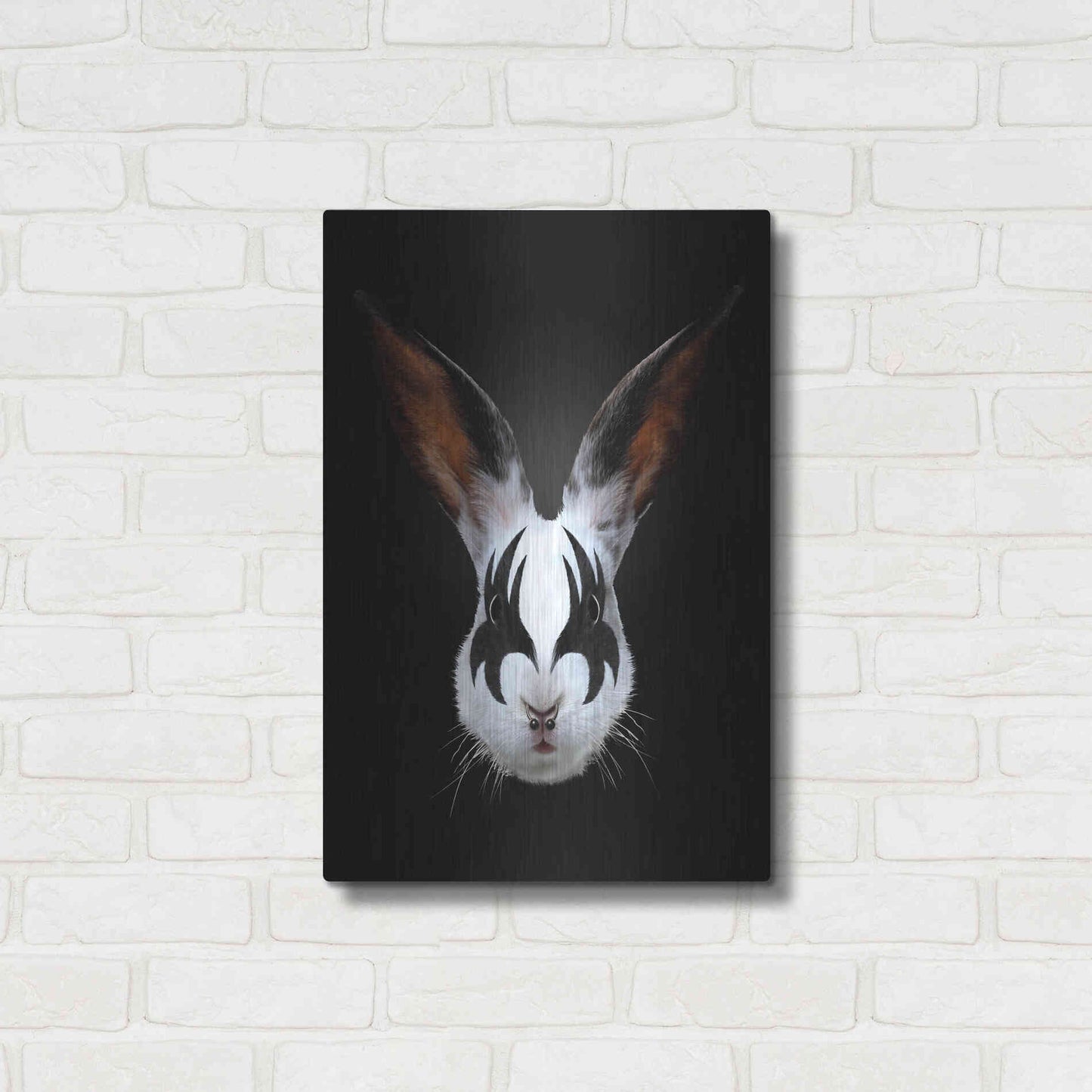 Luxe Metal Art 'Rabbit Rocks' by Robert Farkas, Metal Wall Art,16x24