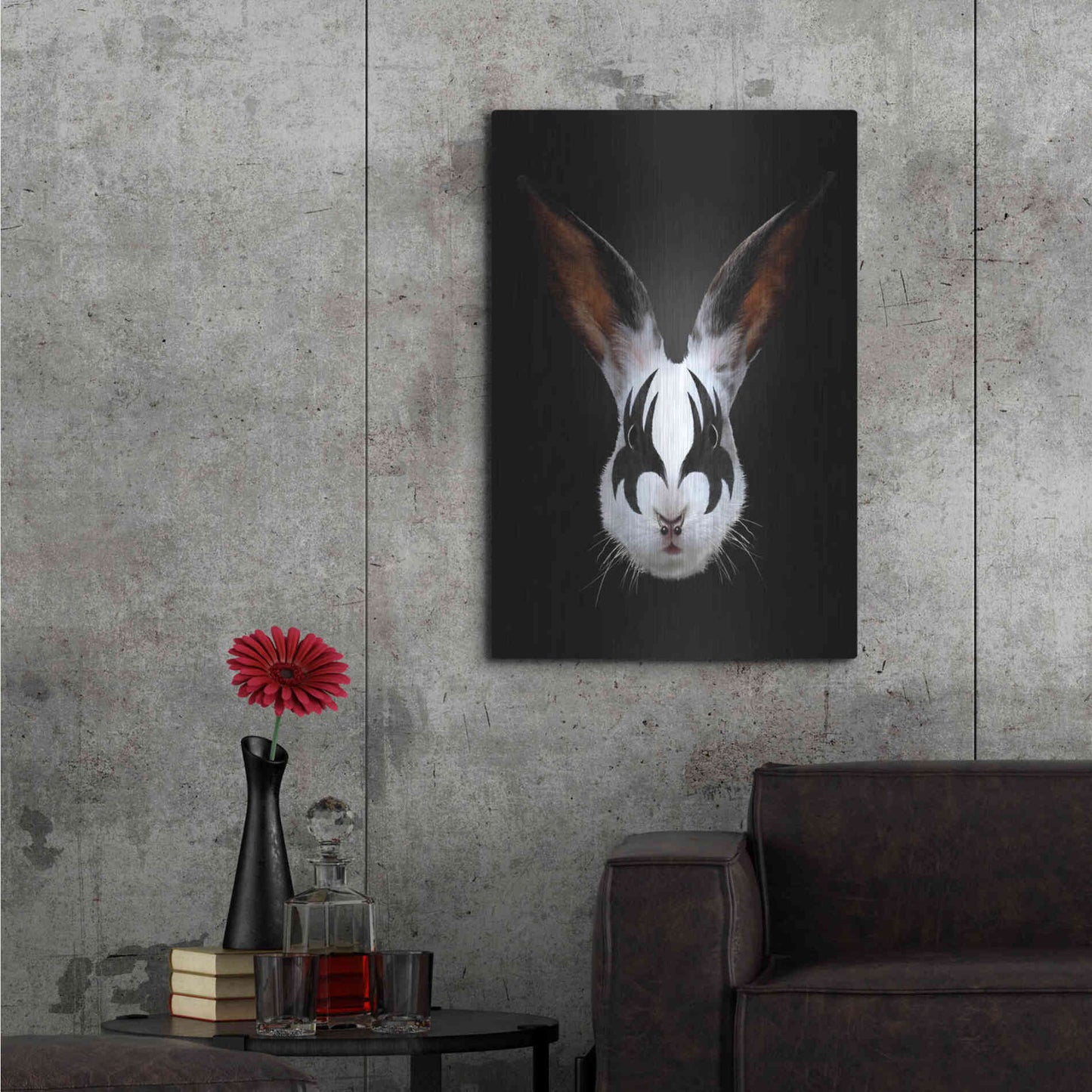 Luxe Metal Art 'Rabbit Rocks' by Robert Farkas, Metal Wall Art,24x36