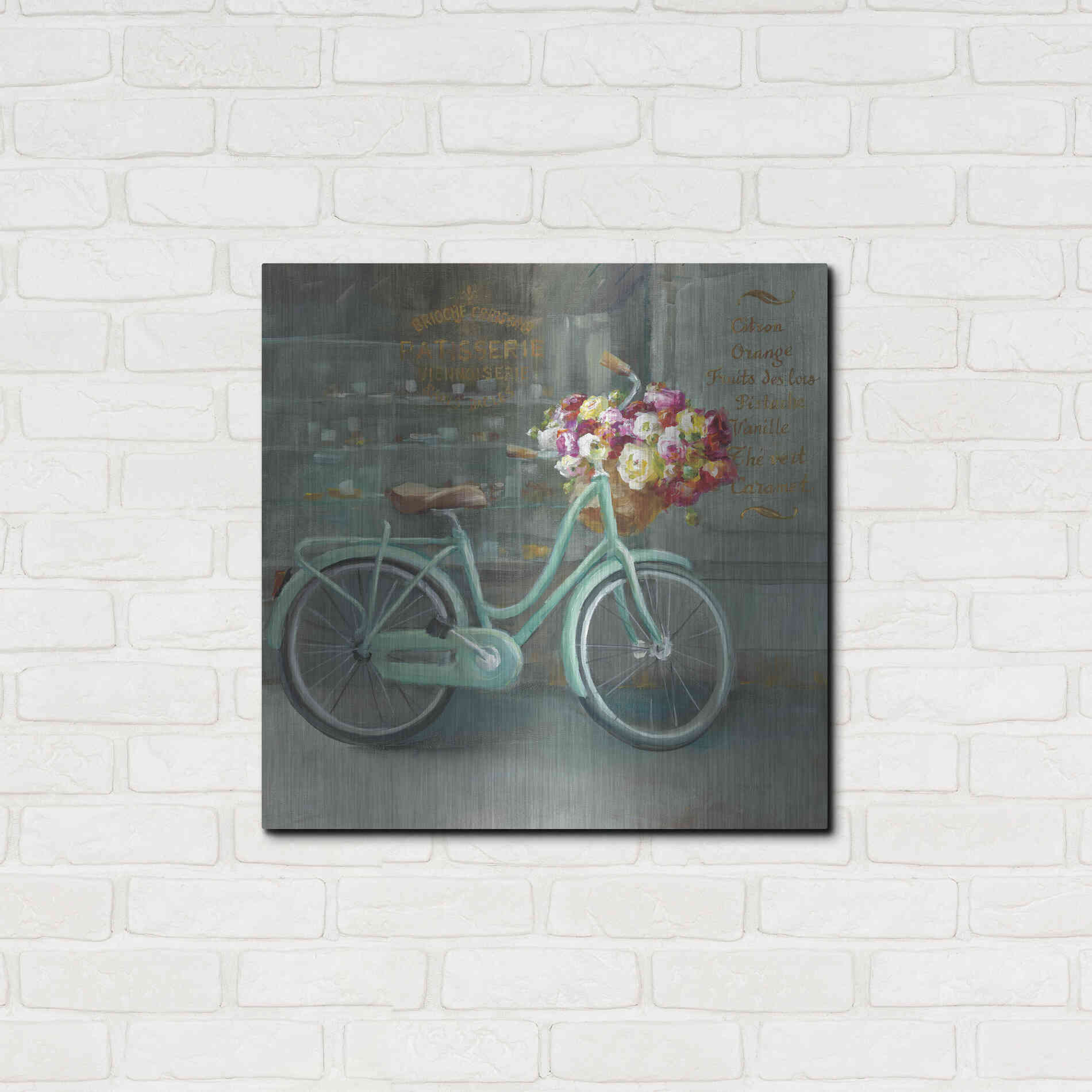 Luxe Metal Art 'Joy of Paris I' by Danhui Nai, Metal Wall Art,24x24