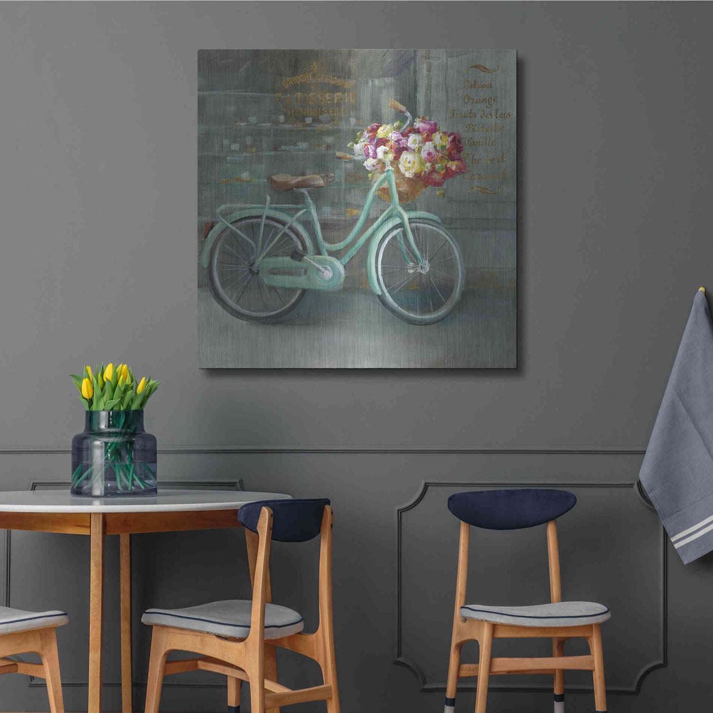 Luxe Metal Art 'Joy of Paris I' by Danhui Nai, Metal Wall Art,36x36