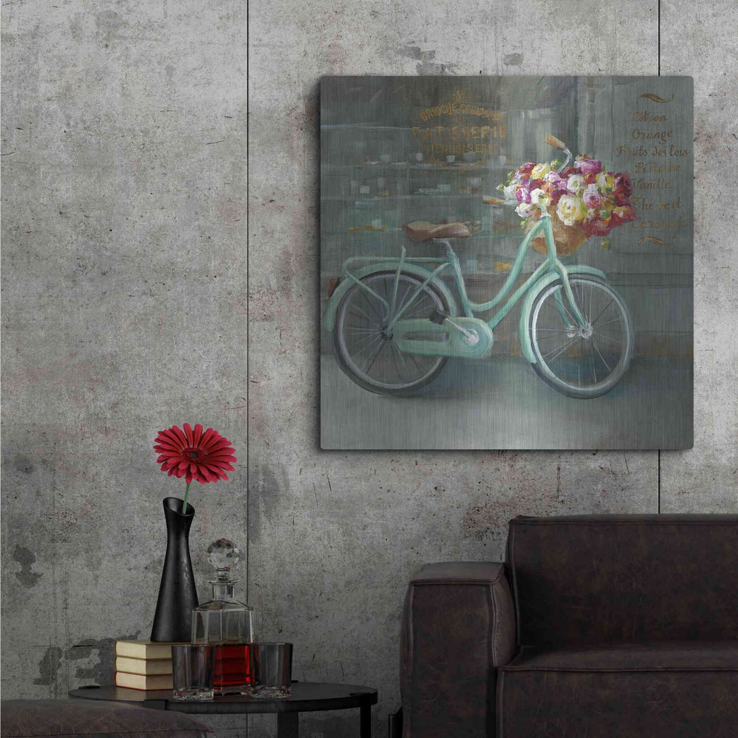 Luxe Metal Art 'Joy of Paris I' by Danhui Nai, Metal Wall Art,36x36