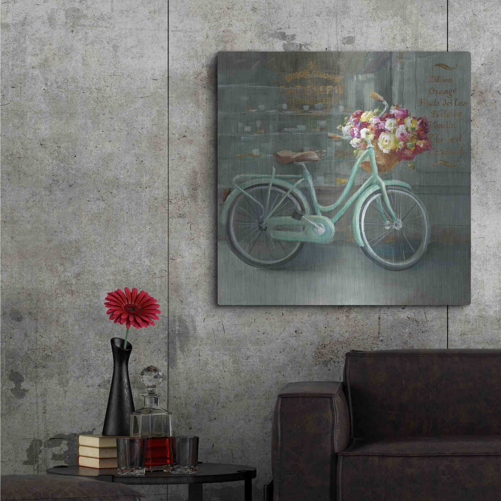 Luxe Metal Art 'Joy of Paris I' by Danhui Nai, Metal Wall Art,36x36