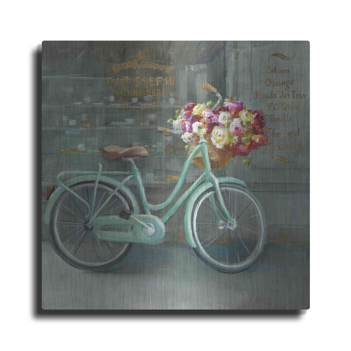 Luxe Metal Art 'Joy of Paris I' by Danhui Nai, Metal Wall Art