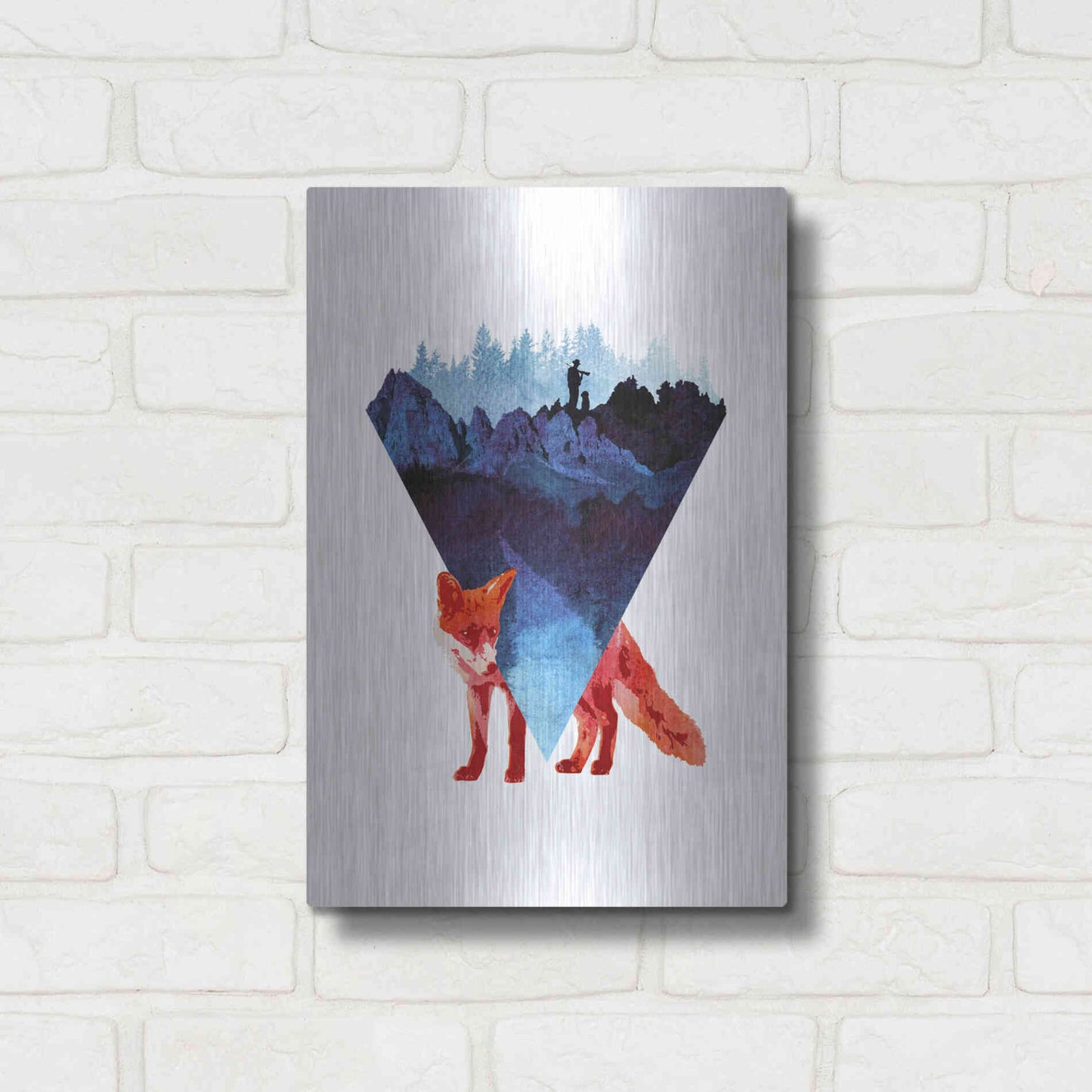 Luxe Metal Art 'Risky Road' by Robert Farkas, Metal Wall Art,12x16