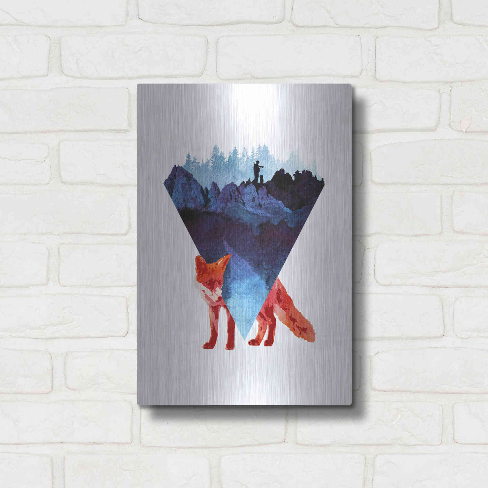 Luxe Metal Art 'Risky Road' by Robert Farkas, Metal Wall Art,12x16