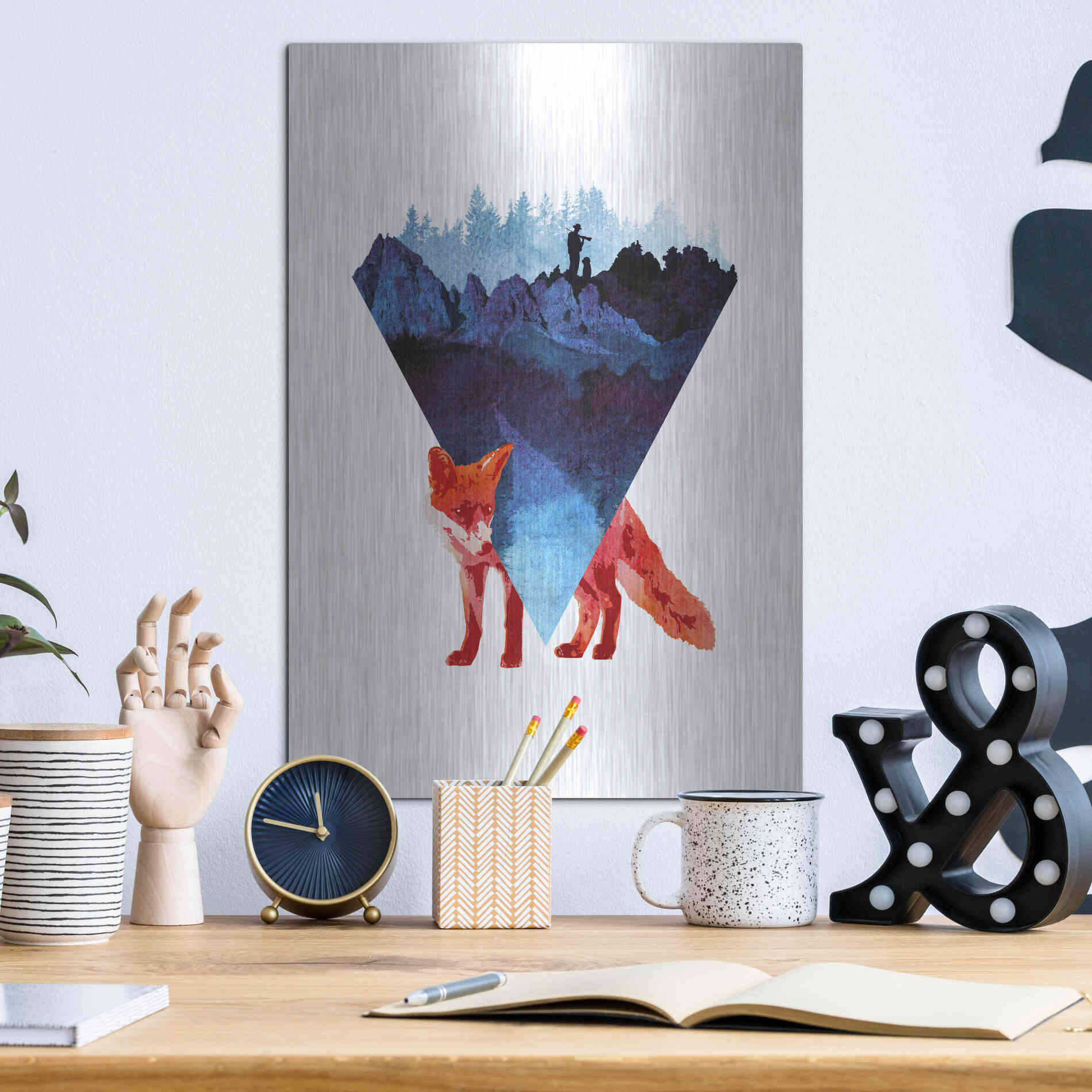 Luxe Metal Art 'Risky Road' by Robert Farkas, Metal Wall Art,12x16