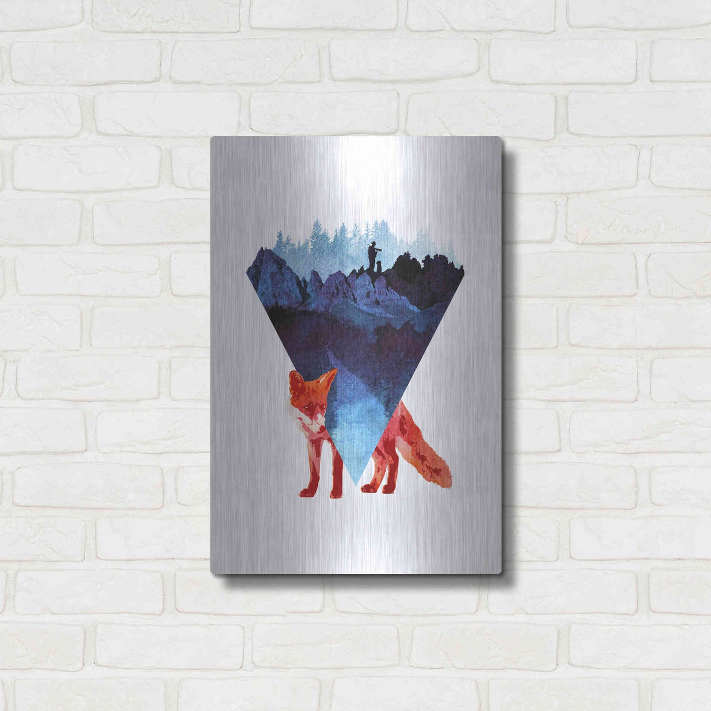 Luxe Metal Art 'Risky Road' by Robert Farkas, Metal Wall Art,16x24