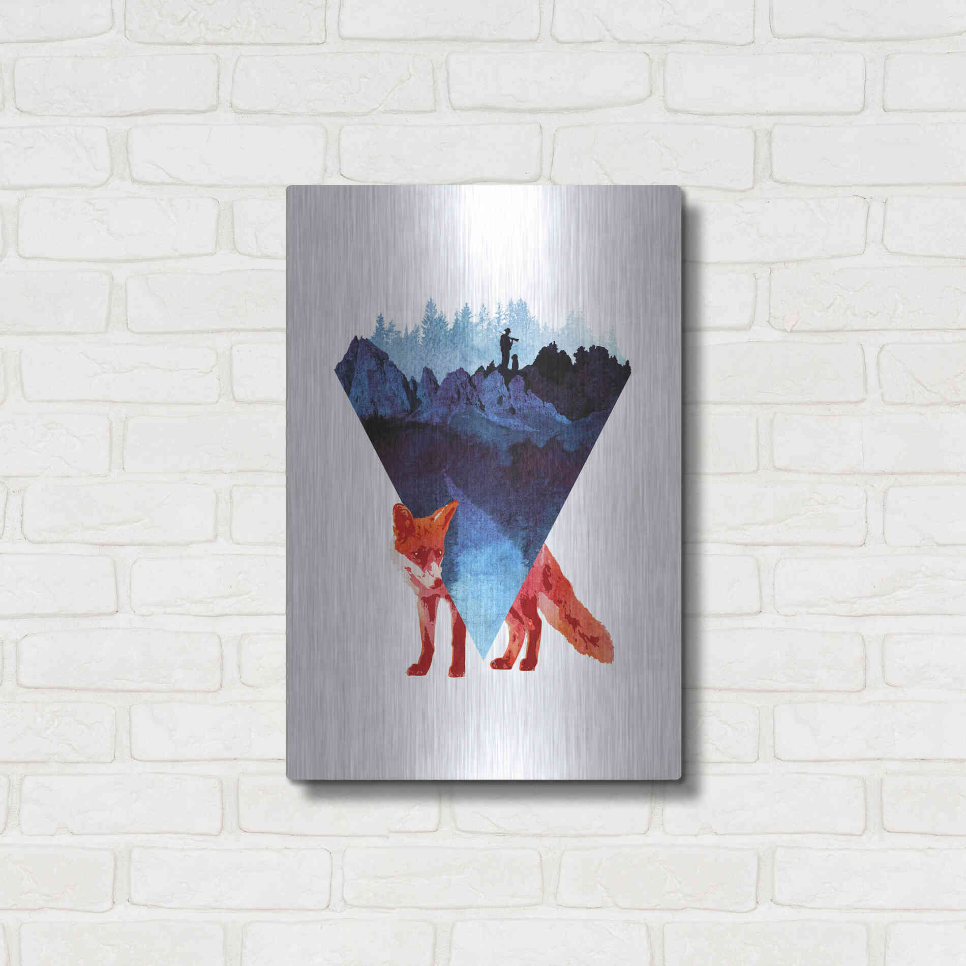 Luxe Metal Art 'Risky Road' by Robert Farkas, Metal Wall Art,16x24