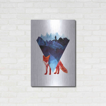 Luxe Metal Art 'Risky Road' by Robert Farkas, Metal Wall Art,24x36