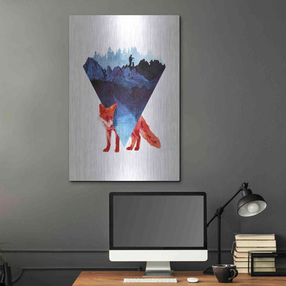 Luxe Metal Art 'Risky Road' by Robert Farkas, Metal Wall Art,24x36