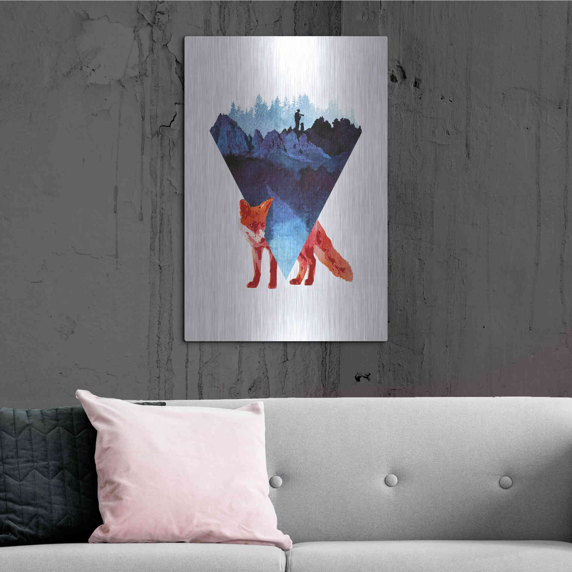 Luxe Metal Art 'Risky Road' by Robert Farkas, Metal Wall Art,24x36