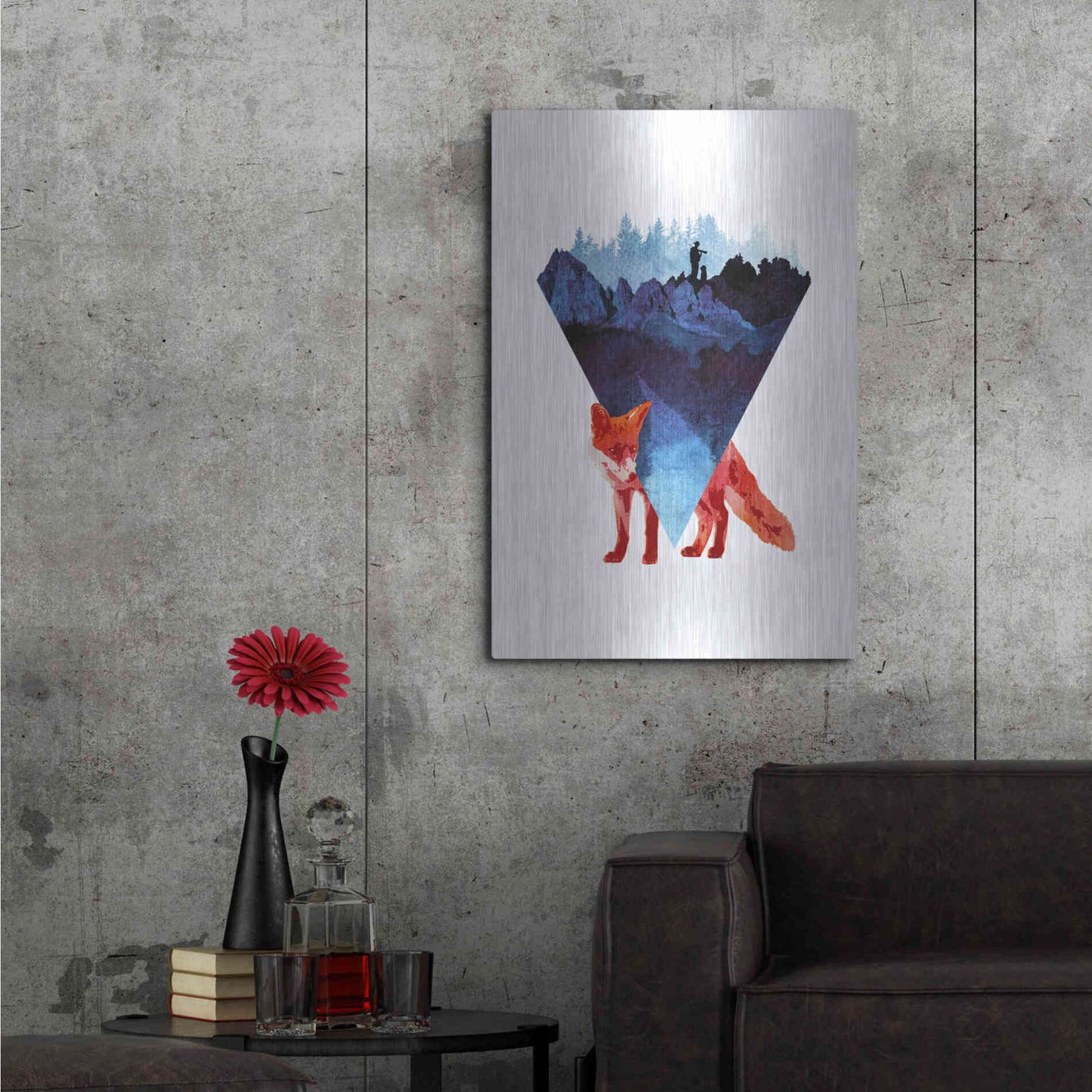 Luxe Metal Art 'Risky Road' by Robert Farkas, Metal Wall Art,24x36