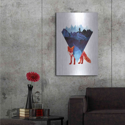 Luxe Metal Art 'Risky Road' by Robert Farkas, Metal Wall Art,24x36