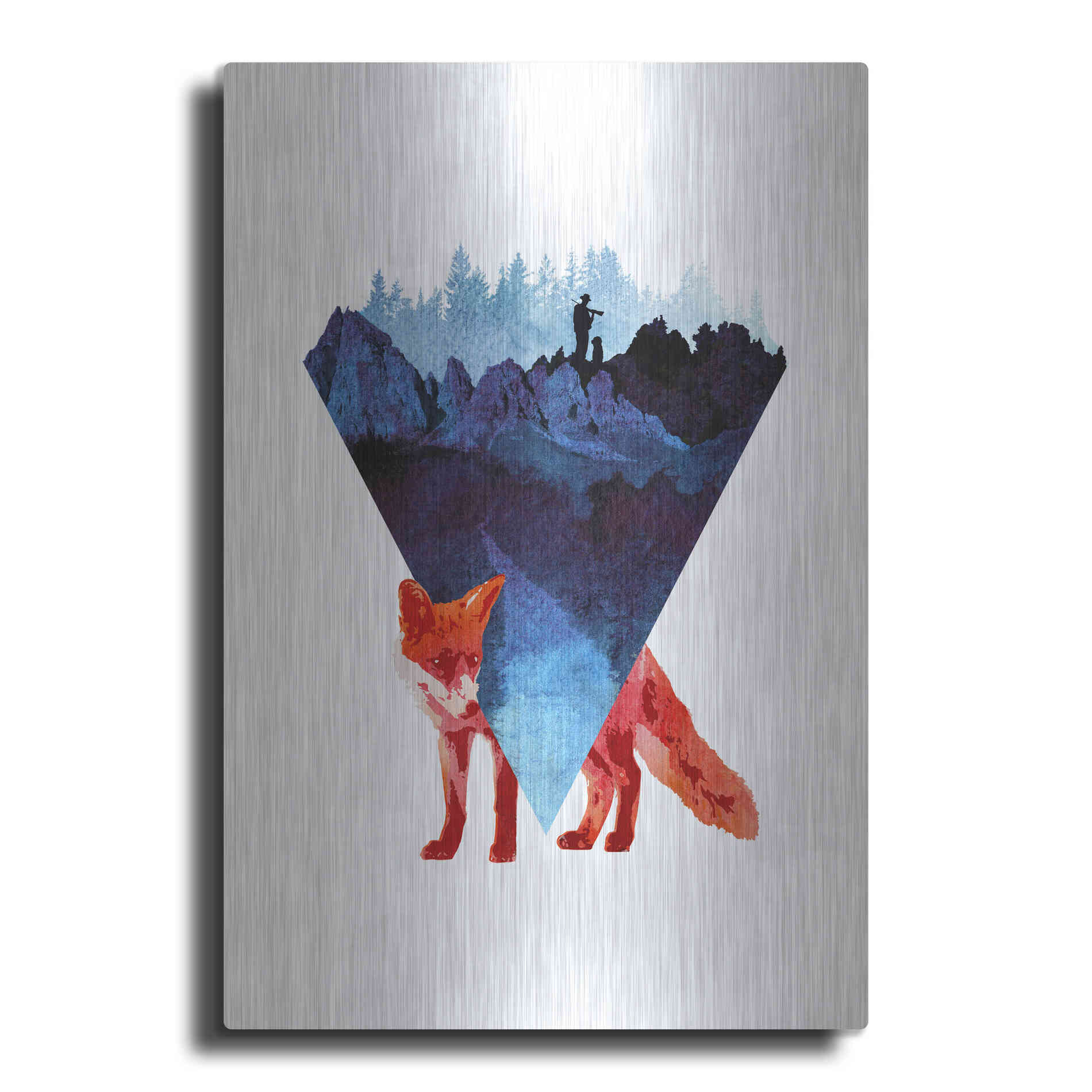 Luxe Metal Art 'Risky Road' by Robert Farkas, Metal Wall Art