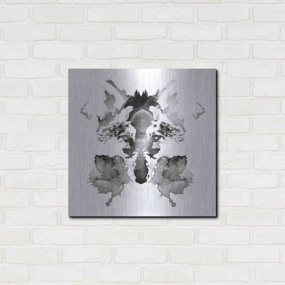 Luxe Metal Art 'Rorscach' by Robert Farkas, Metal Wall Art,24x24