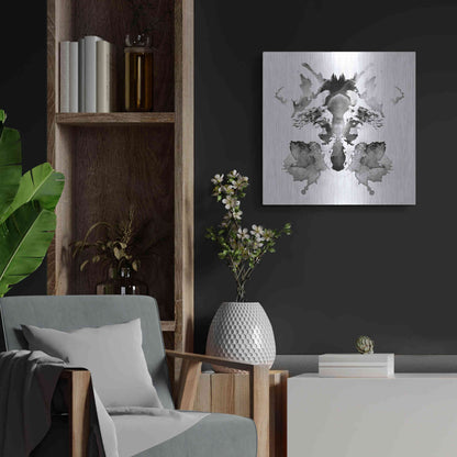 Luxe Metal Art 'Rorscach' by Robert Farkas, Metal Wall Art,24x24