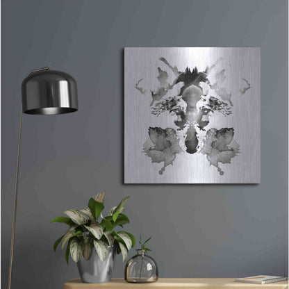 Luxe Metal Art 'Rorscach' by Robert Farkas, Metal Wall Art,24x24