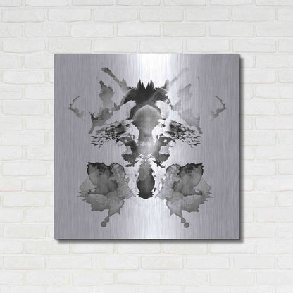 Luxe Metal Art 'Rorscach' by Robert Farkas, Metal Wall Art,36x36