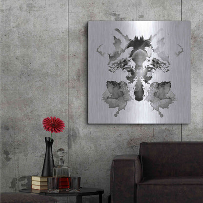 Luxe Metal Art 'Rorscach' by Robert Farkas, Metal Wall Art,36x36