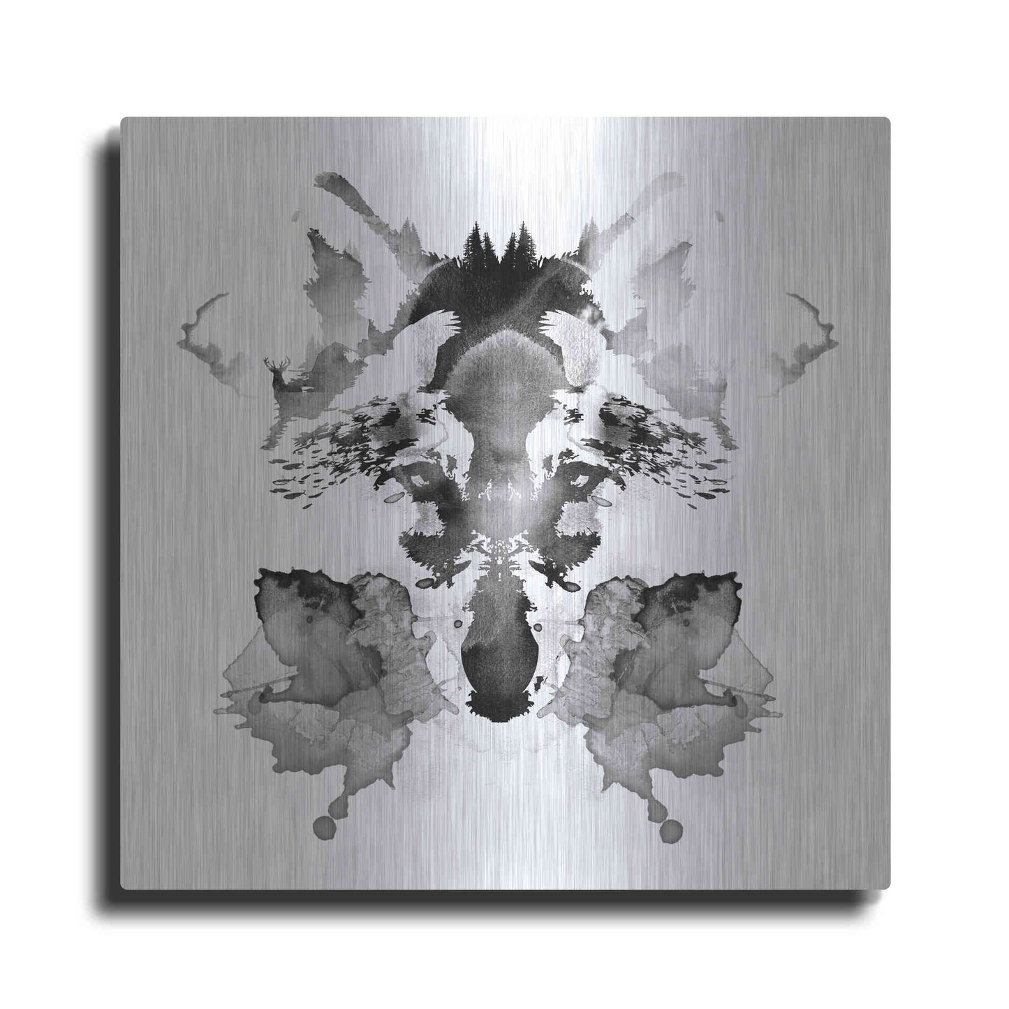 Luxe Metal Art 'Rorscach' by Robert Farkas, Metal Wall Art