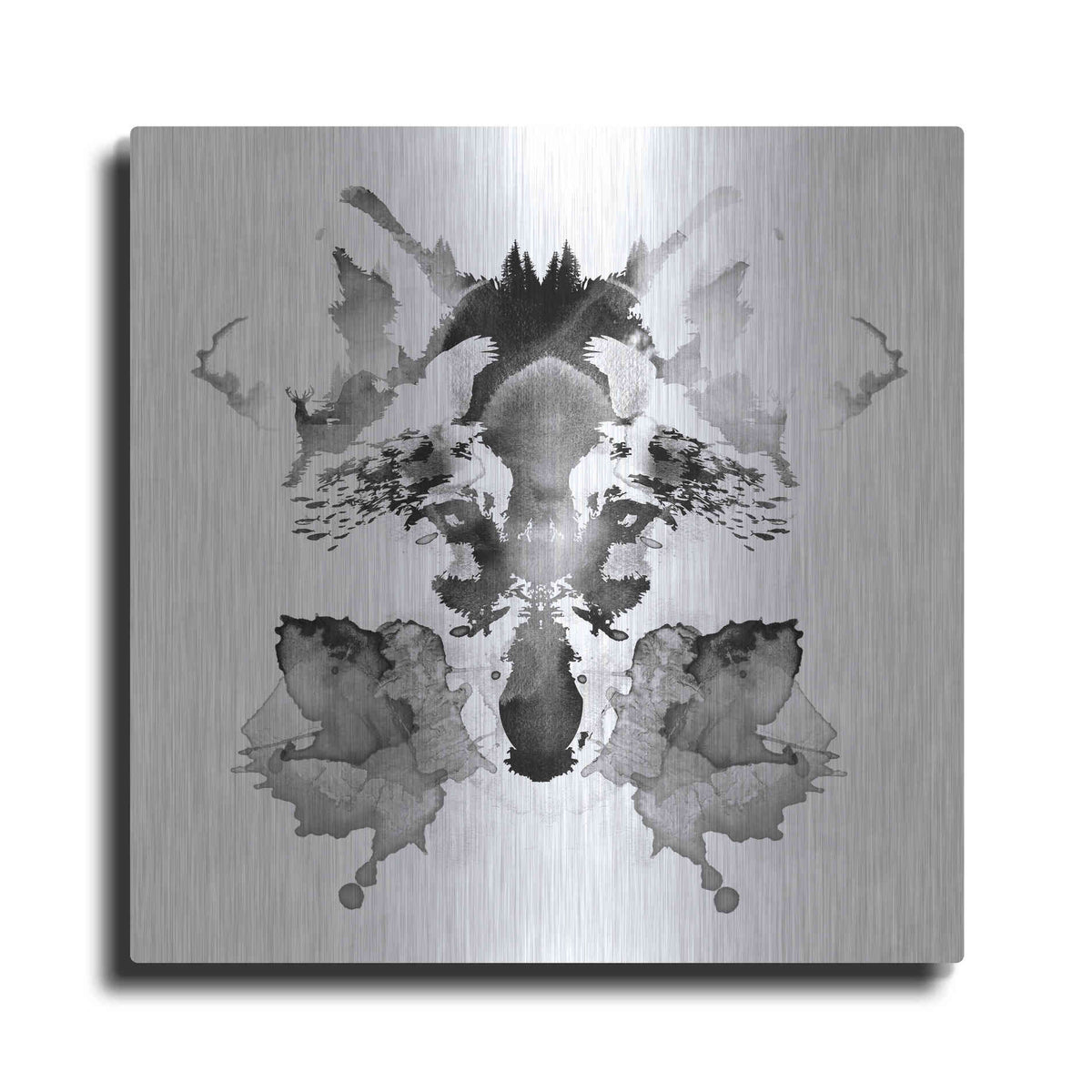 Luxe Metal Art 'Rorscach' by Robert Farkas, Metal Wall Art