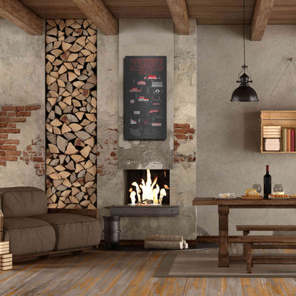 Luxe Metal Art 'Strange Map' by Robert Farkas, Metal Wall Art,24x48