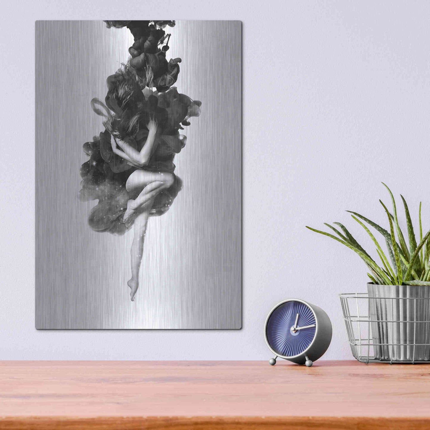 Luxe Metal Art 'The Born of The Universe' by Robert Farkas, Metal Wall Art,12x16