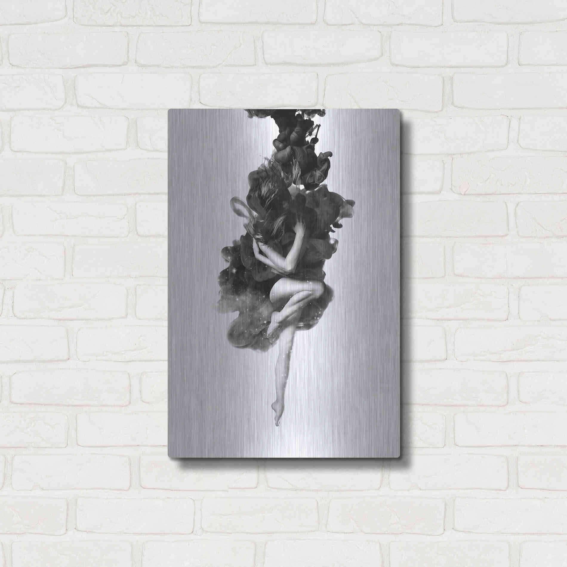 Luxe Metal Art 'The Born of The Universe' by Robert Farkas, Metal Wall Art,16x24