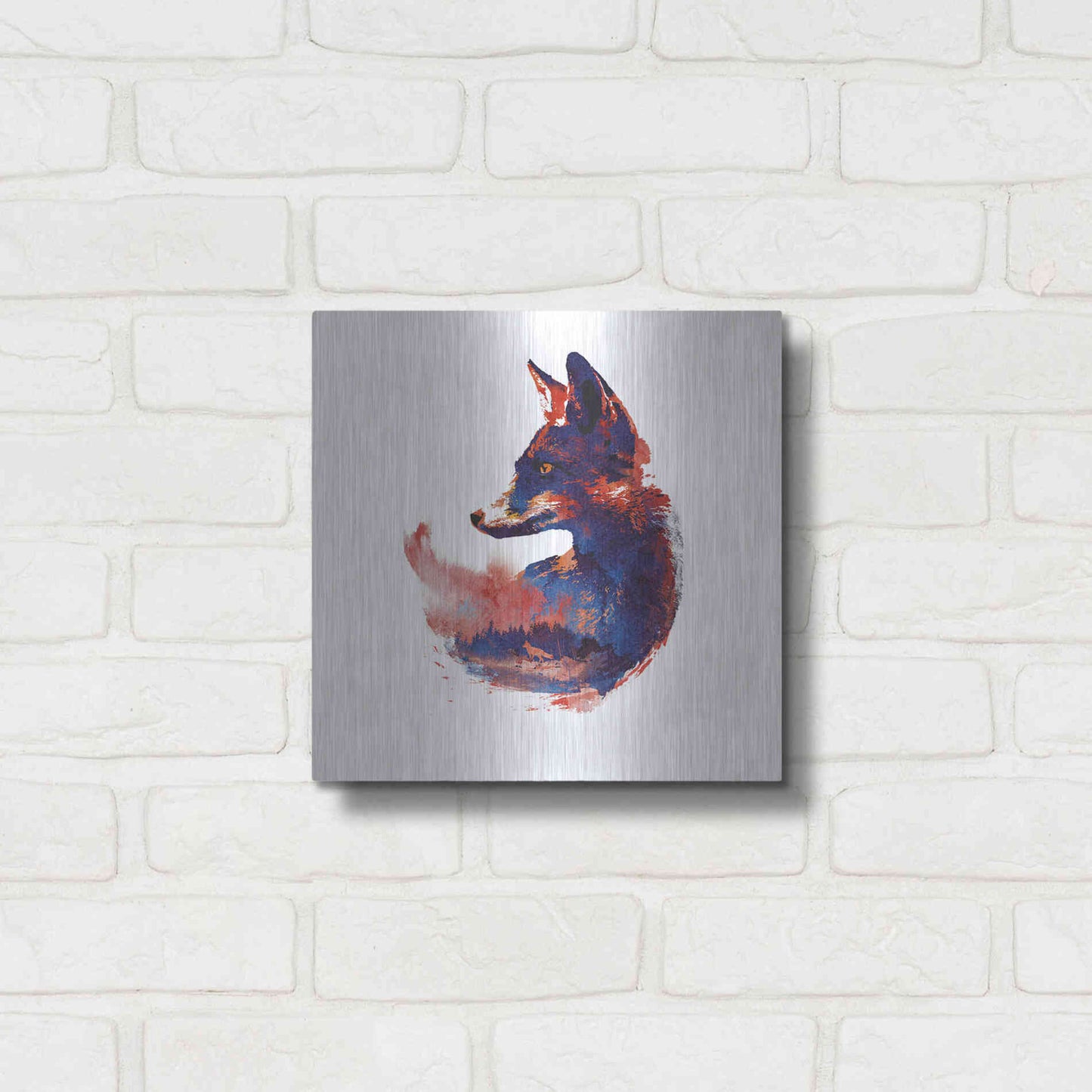 Luxe Metal Art 'The Future is Bright' by Robert Farkas, Metal Wall Art,12x12