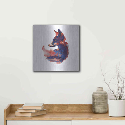 Luxe Metal Art 'The Future is Bright' by Robert Farkas, Metal Wall Art,12x12