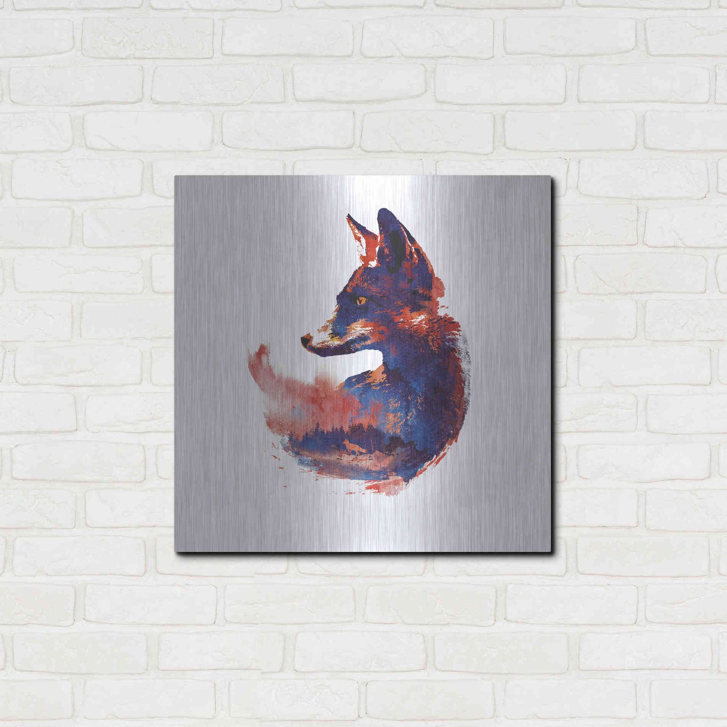 Luxe Metal Art 'The Future is Bright' by Robert Farkas, Metal Wall Art,24x24