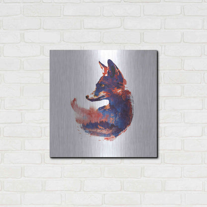 Luxe Metal Art 'The Future is Bright' by Robert Farkas, Metal Wall Art,24x24