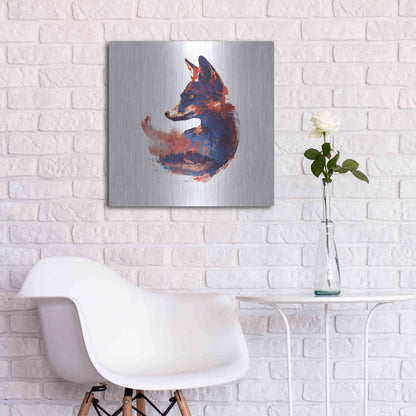 Luxe Metal Art 'The Future is Bright' by Robert Farkas, Metal Wall Art,24x24