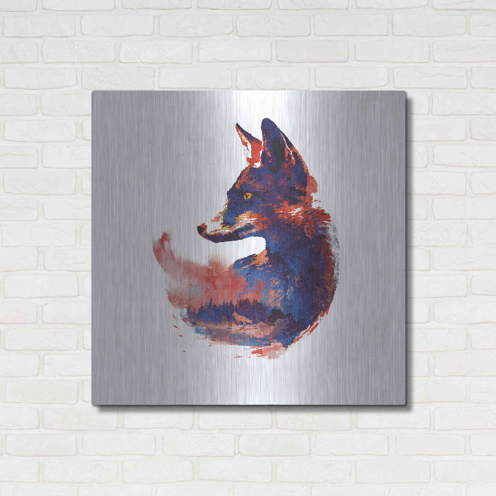 Luxe Metal Art 'The Future is Bright' by Robert Farkas, Metal Wall Art,36x36