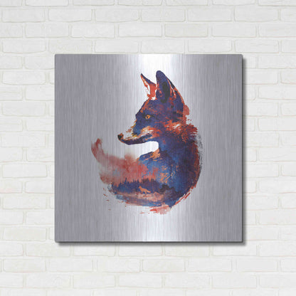 Luxe Metal Art 'The Future is Bright' by Robert Farkas, Metal Wall Art,36x36