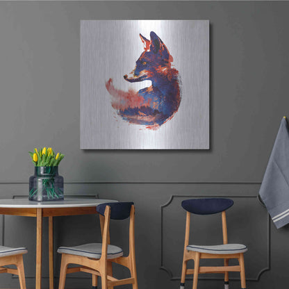 Luxe Metal Art 'The Future is Bright' by Robert Farkas, Metal Wall Art,36x36