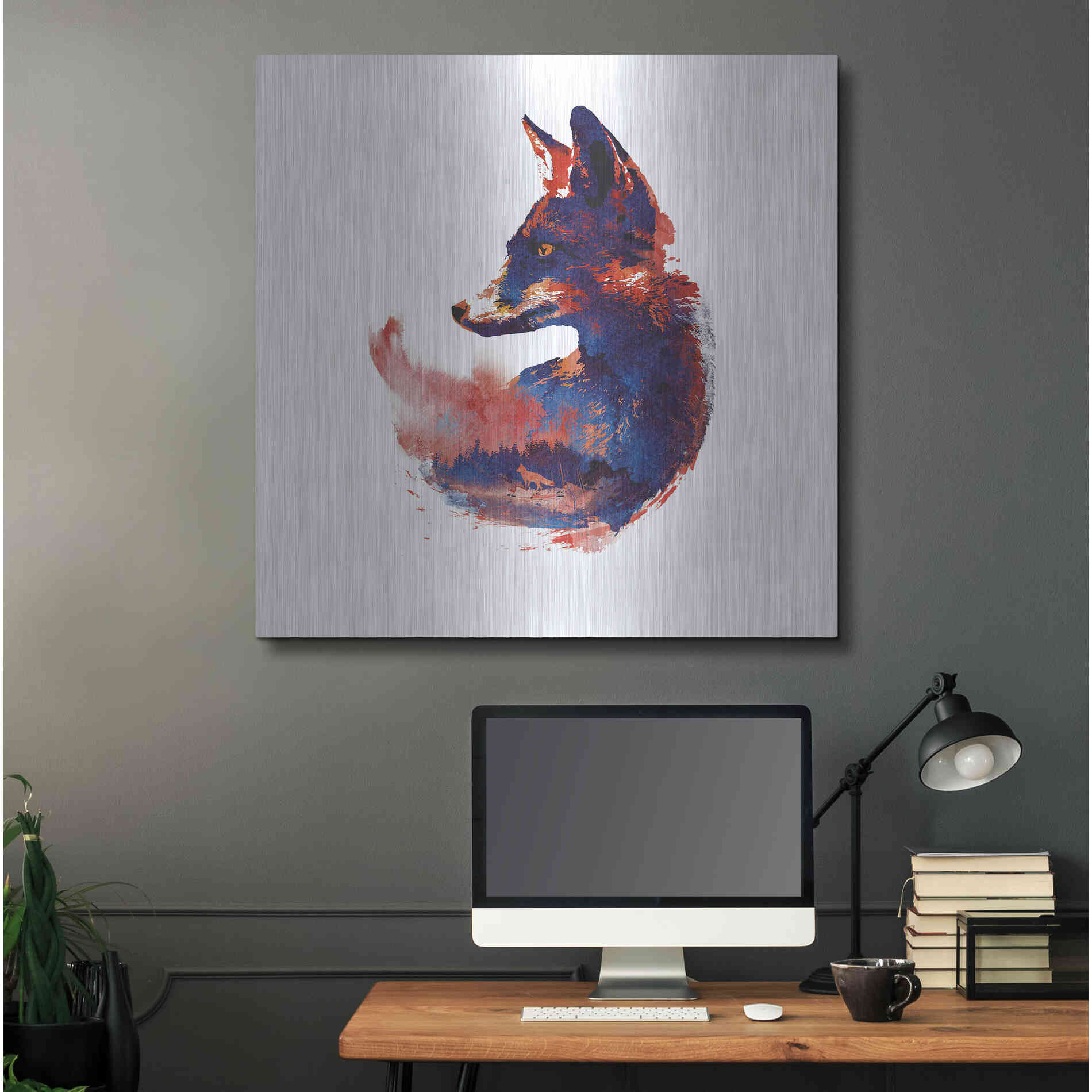 Luxe Metal Art 'The Future is Bright' by Robert Farkas, Metal Wall Art,36x36