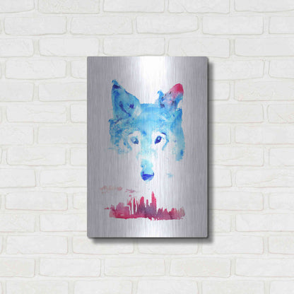 Luxe Metal Art 'The Guardian' by Robert Farkas, Metal Wall Art,16x24