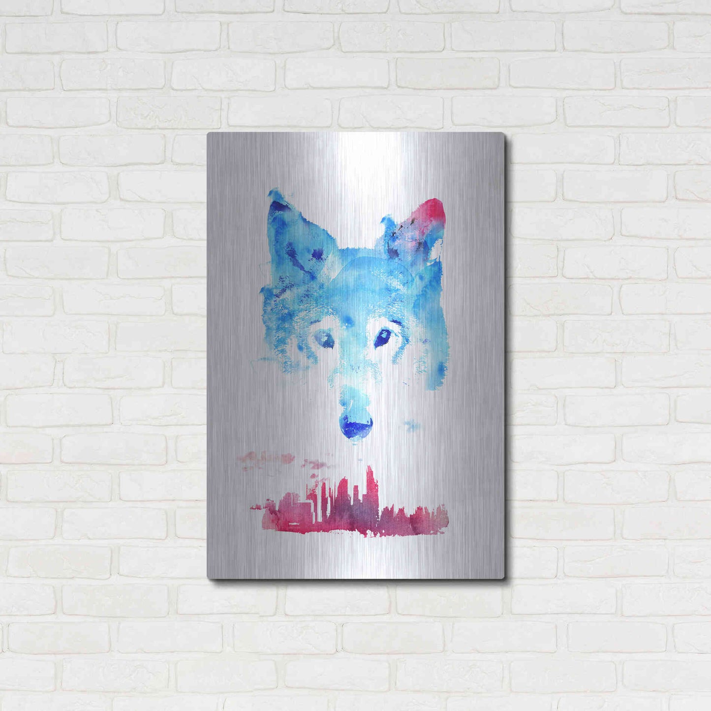Luxe Metal Art 'The Guardian' by Robert Farkas, Metal Wall Art,24x36