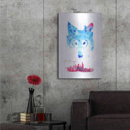 Luxe Metal Art 'The Guardian' by Robert Farkas, Metal Wall Art,24x36