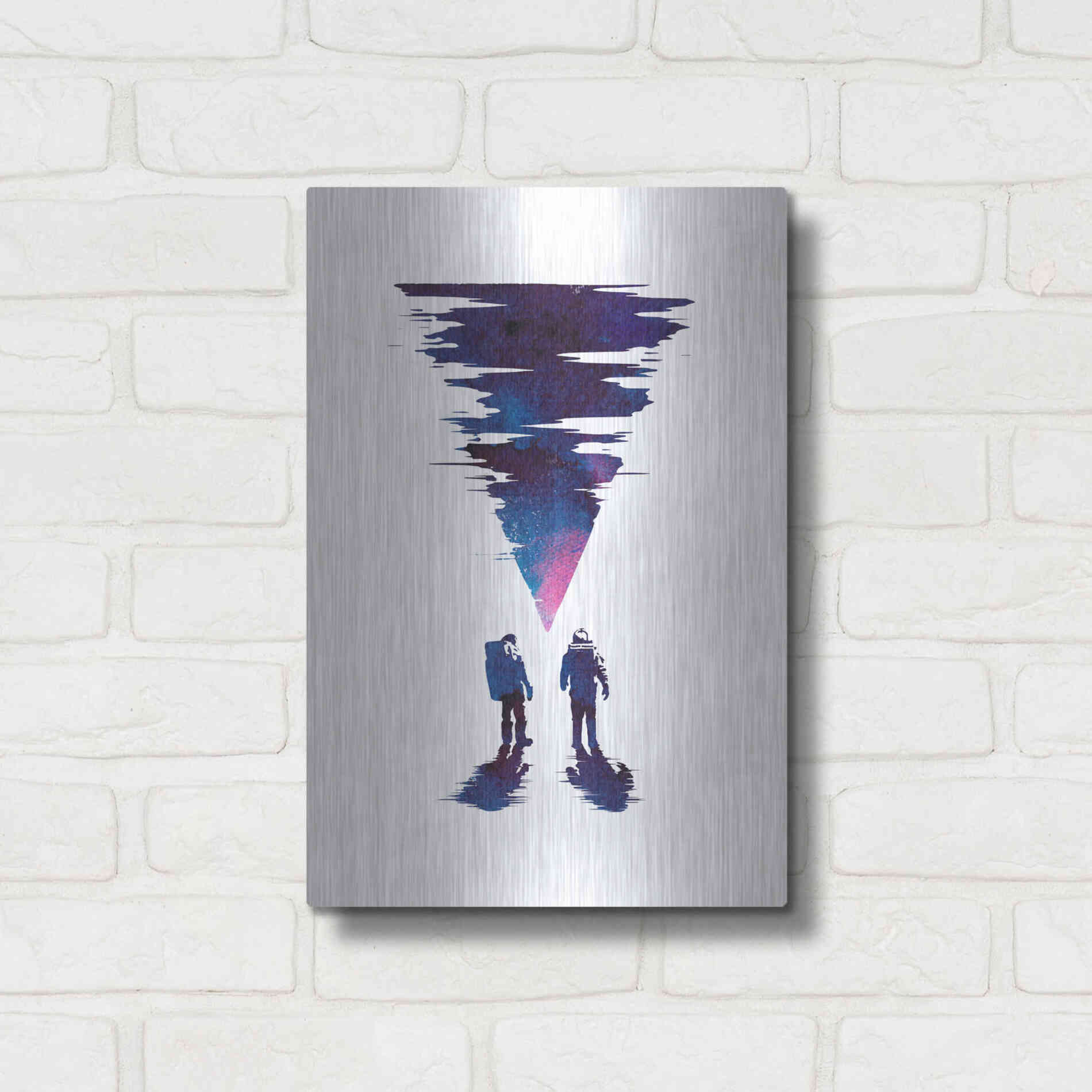 Luxe Metal Art 'The Thing' by Robert Farkas, Metal Wall Art,12x16