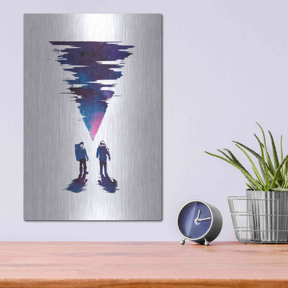 Luxe Metal Art 'The Thing' by Robert Farkas, Metal Wall Art,12x16