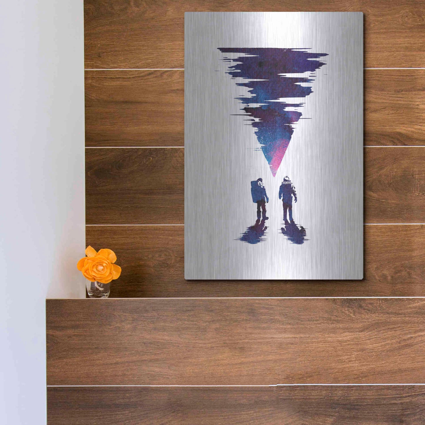 Luxe Metal Art 'The Thing' by Robert Farkas, Metal Wall Art,12x16