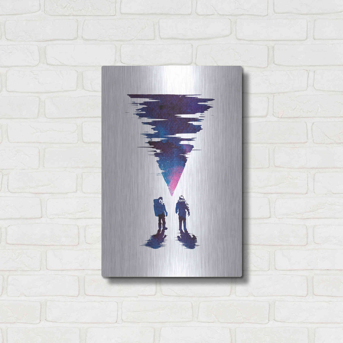 Luxe Metal Art 'The Thing' by Robert Farkas, Metal Wall Art,16x24