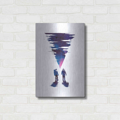 Luxe Metal Art 'The Thing' by Robert Farkas, Metal Wall Art,16x24