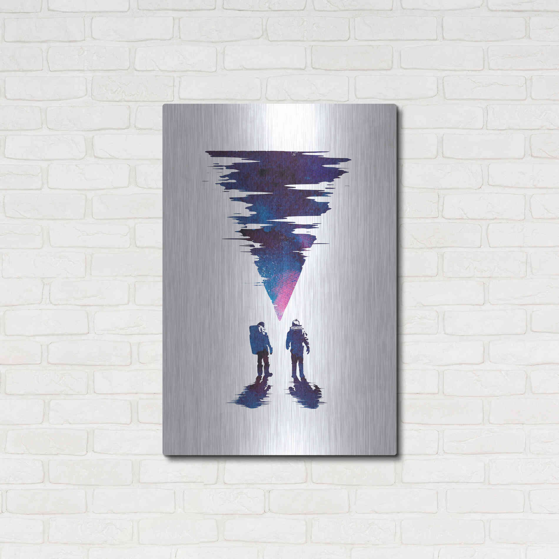 Luxe Metal Art 'The Thing' by Robert Farkas, Metal Wall Art,24x36