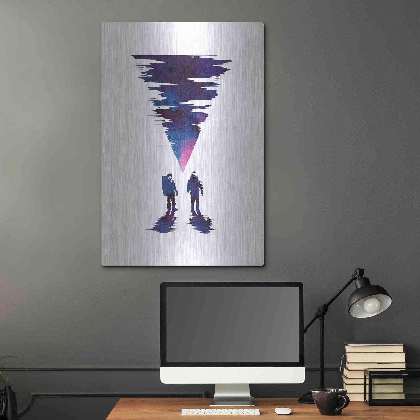 Luxe Metal Art 'The Thing' by Robert Farkas, Metal Wall Art,24x36