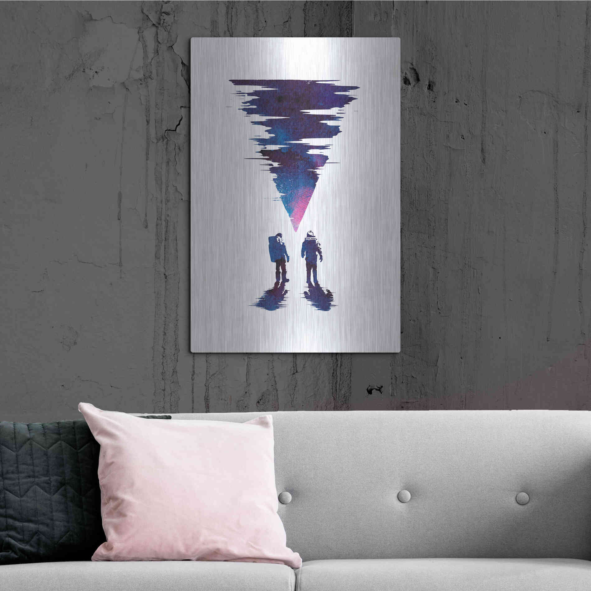 Luxe Metal Art 'The Thing' by Robert Farkas, Metal Wall Art,24x36